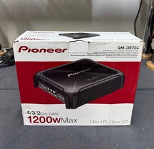 PIONEER CAR STEREO AMP 1200W MAX, 4-MULTI CHANNEL AMPLIFIER GM-D8704 OPEN-BOX