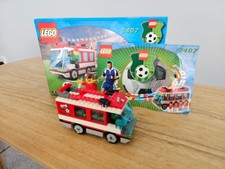 LEGO SPORTS FOOTBALL SET 3407 - Wales Red Bus - Complete