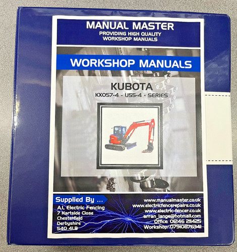 Kubota kx57 workshop - kubota,