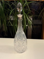 Crystal decanter with sterling
