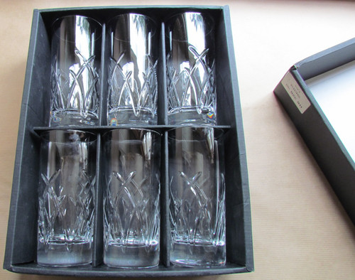 Galway crystal boxed set 6 - set, of