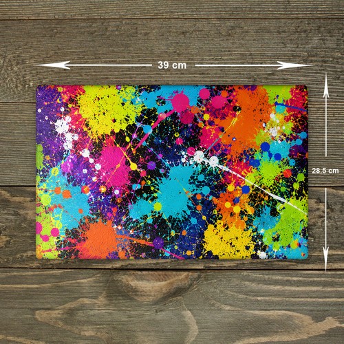 Paint splatter glass - glass, chopping