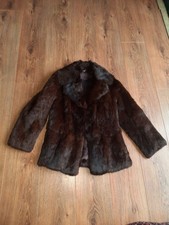Dark Brown Vintage Rabbit Fur