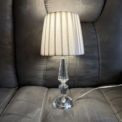 Crystal glass table lamp - crystal,