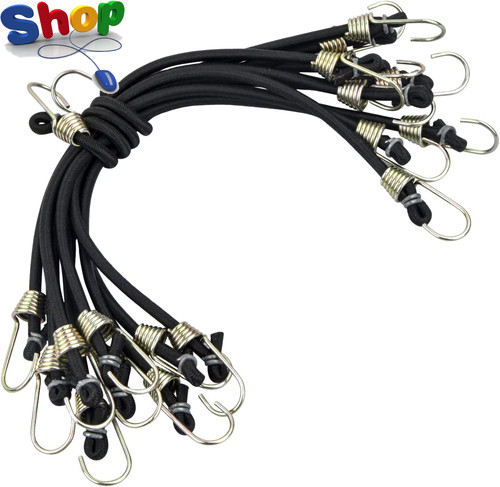 Bungee cords with hooks - cords, pcs