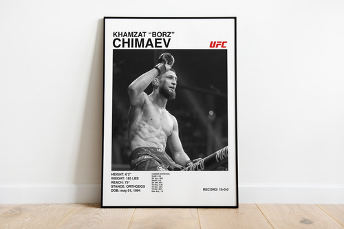 Khamzat chimaev ufc poster - khamzat,
