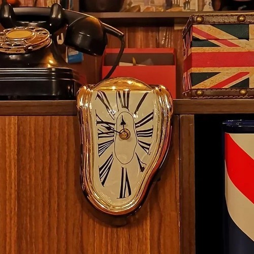 Melting style wall clock - melting,