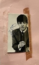 The Beatles : Paul McCartney  - Signed Autograph Book Page Promo Photo - COA