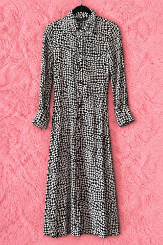 Womens dogtooth maxi - womens,