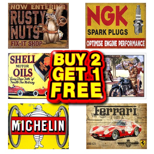 Garage metal tin sign plaque - tin,