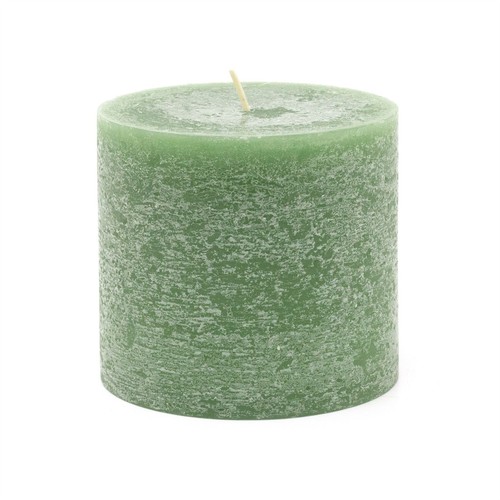 Dark green pillar - green, candle
