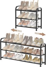 Expandable 3‑Tier Shoe Rack