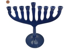 Stylish Menorah Chanukiah Blue