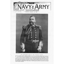 Rear Admiral Hugo Lewis Pearson - Antique Print 1898