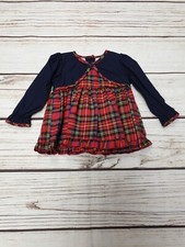 Baby Girls Red Tartan Dress -