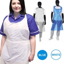 1000 Disposable Aprons Blue or