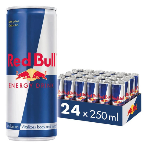 Red bull energy drink 250ml - red,