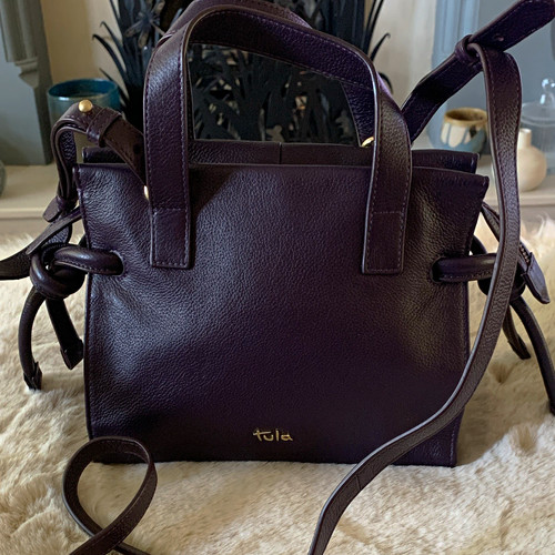 Tula aubergine pebbled leather - pebbled,