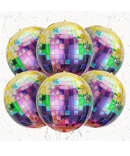 6pcs inch colourful disco - 6pcs,
