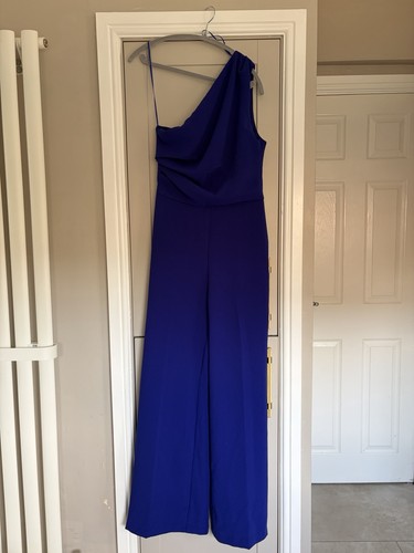 Vibrant blue mango jumpsuit - blue,