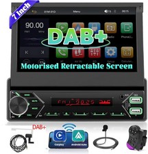 7" DAB+ Single 1 DIN Car Stereo Radio Apple Carplay BT Flip out Touch Screen MP5