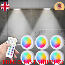 3/6PCS LED Puck Light Remote