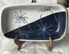 Vintage Hoganas Keramik Made in Sweden Eldfast tray - MCM 