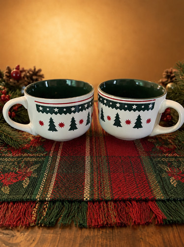 Christmas tree coffee mugs - tree,