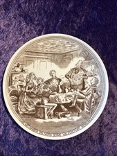 Decorative Plate With A Scene From Dickens, Fine Bone China, One Of Four