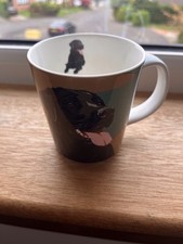 Black Labrador Mug Fine Bone China Mug by Leslie Gerry, 320ml NWT