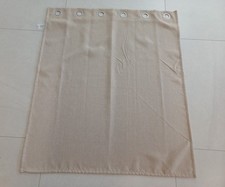 Single Eyelet Curtain B&Q Good home W45" (116cm), H54" (137cm) Stone, Beige