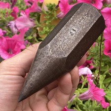 Antique Heavy Plumb Bob Large Carpenter Tool Marked 21 Solid Steel 12cm