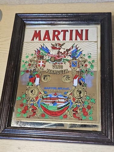 Vintage martini mirrored sign - vintage,