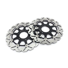 Pair Front Brake Discs For SUZUKI GSF 650 S Bandit 2005-2006 SV 650 S 2003-2015