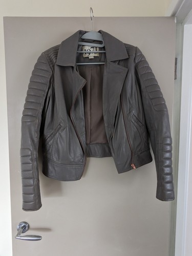 Reiss ladies grey leather - grey,