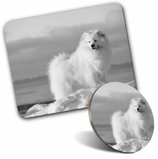 Mouse Mat & Coaster Set - BW -