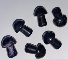 Blue Sandstone  Mushrooms Cute Charm Shroom Reiki Healing OFFERS FOR MULTIPLE