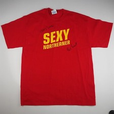 2002 PET SHOP BOYS concert shirt — SEXY NORTHERNER — unworn autographed LG
