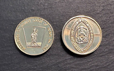 TWO UK MASONIC TOKENS -