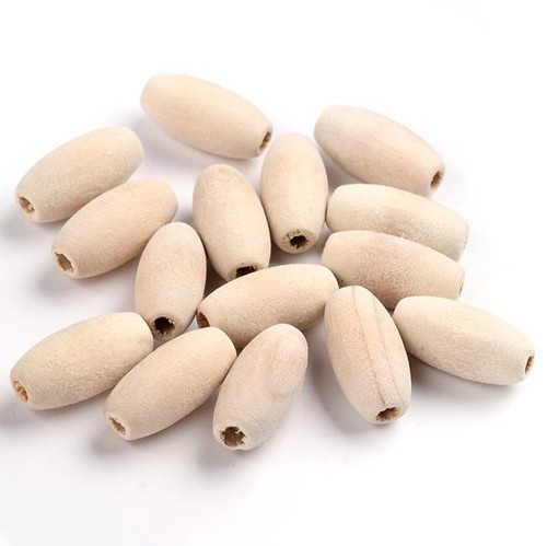 Large oval wooden beads - oval,