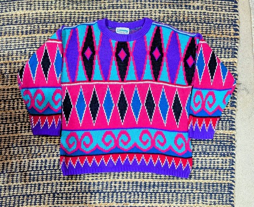 Vintage colorful knitted - colorful,