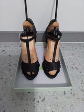 Black/Glitter Heel Shoes Size