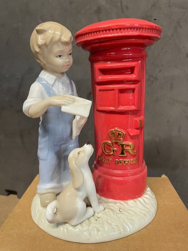 Figurine boy with dog and - figurine,