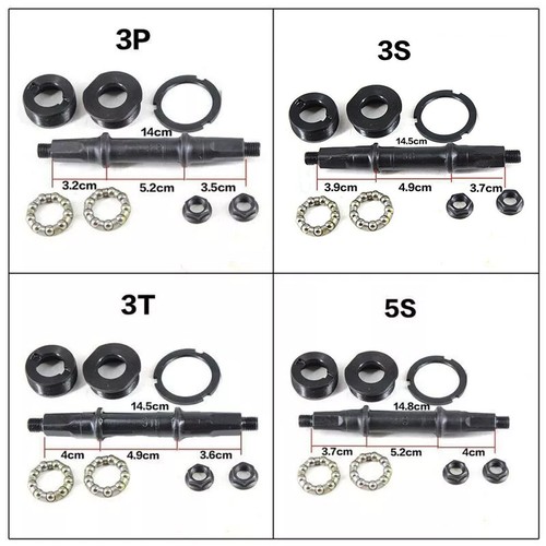 Bottom bracket axle set cups - set,