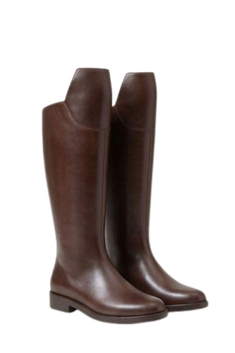 Men brown leather - men's, knee