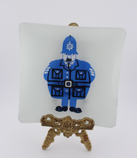 Kenneth Townsend for Chance London Policeman 1970s glass souvenir dish tray
