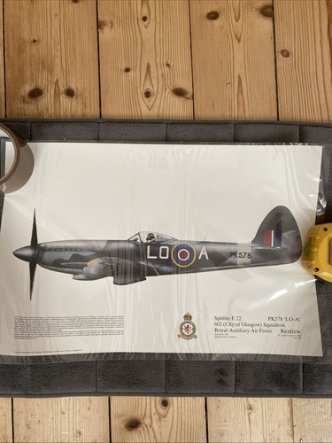 Squadron prints spitfire - prints., f.22