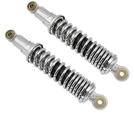 Silver shock absorbers pair - silver,