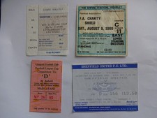 4 Liverpool Ticket Stubs - Cup