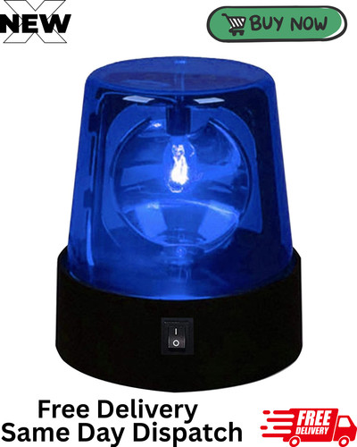 3inch rotating blue led police - rotating,